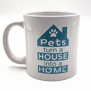 ⭐️ “Pets turn a House into a Home” 8oz Ceramic Coffee Mug ⭐️3for$13